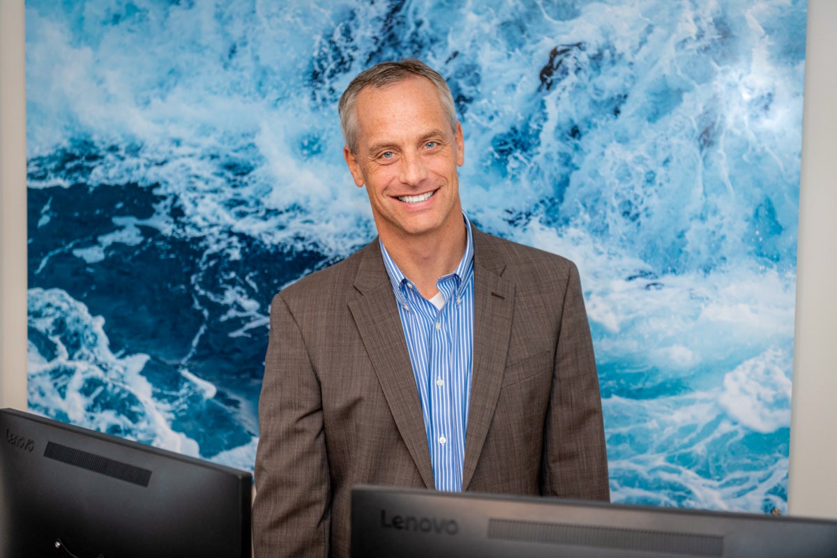 Steve Tenney in his office