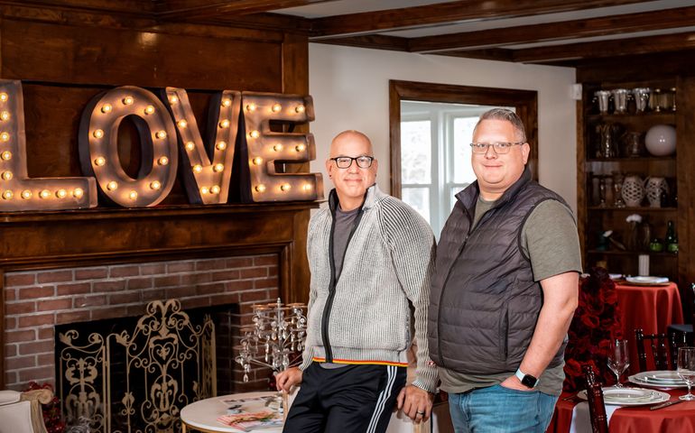 Blue Elephant Catering partners at their place of b business