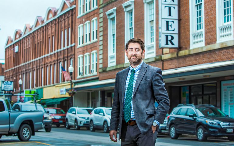 Garvan Donegan on a downtown street