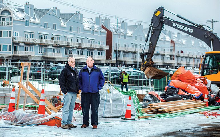Poole brothers on the waterfront