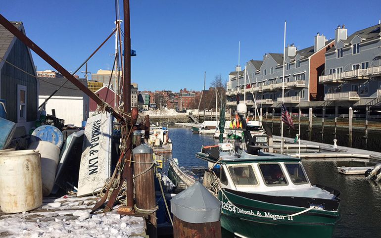 working waterfront in Portland