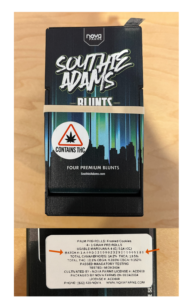 A package of cannabis.