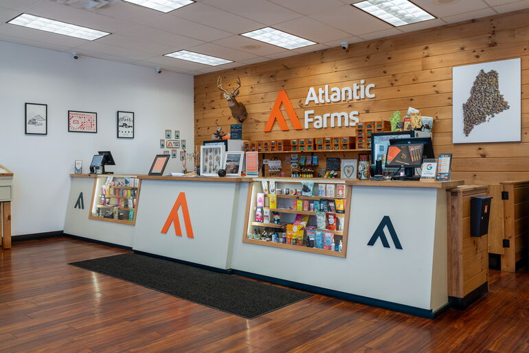 Atlantic Farms cannabis store interior