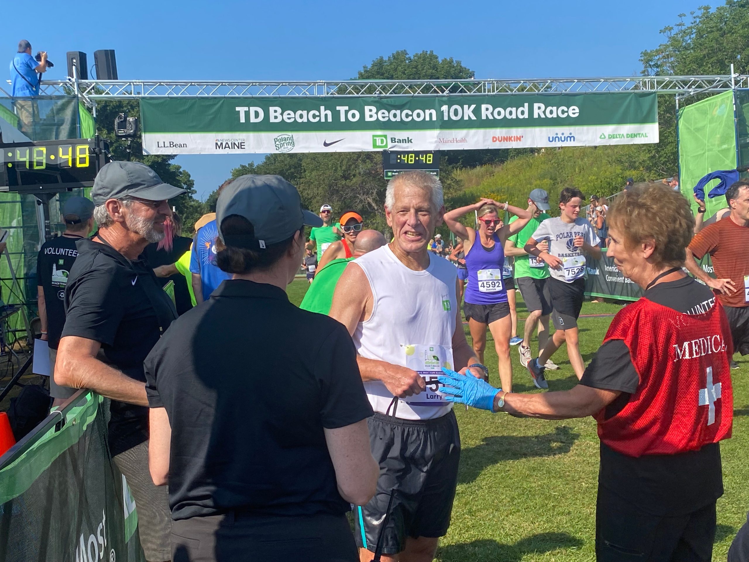 Larry Wold at running race.