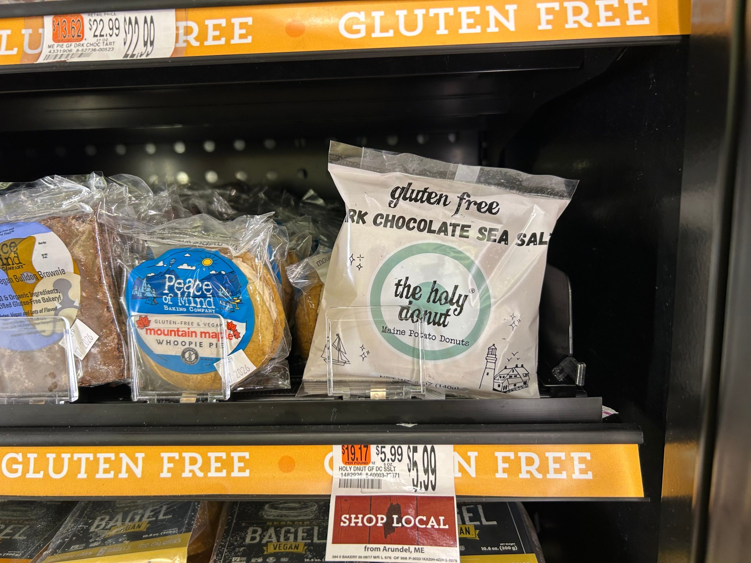 Frozen donuts at Hannaford