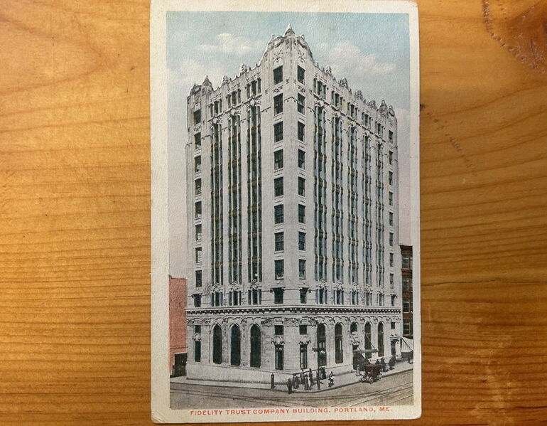 Fidelity building postcard