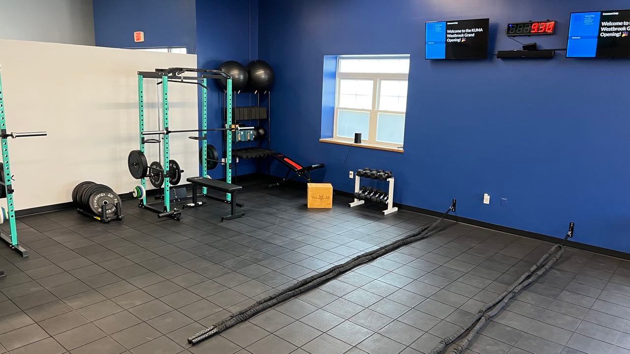 gym with weights