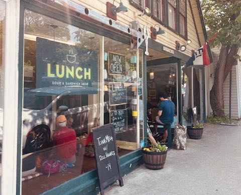 The Lunch restaurant exterior.