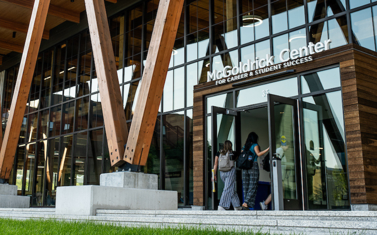 students at McGoldrick Center