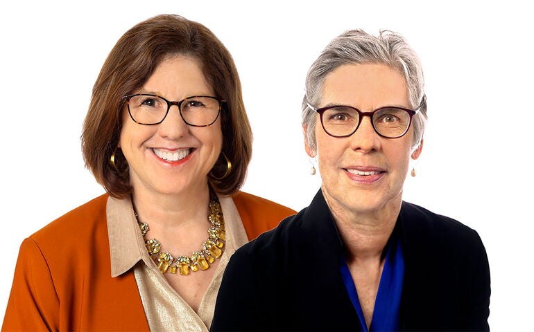 Nancy Marshall and Ann Leamon