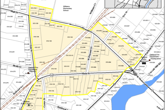 map with lines and colors