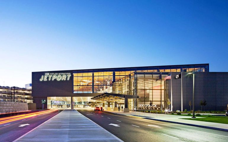 exterior portland international jetport