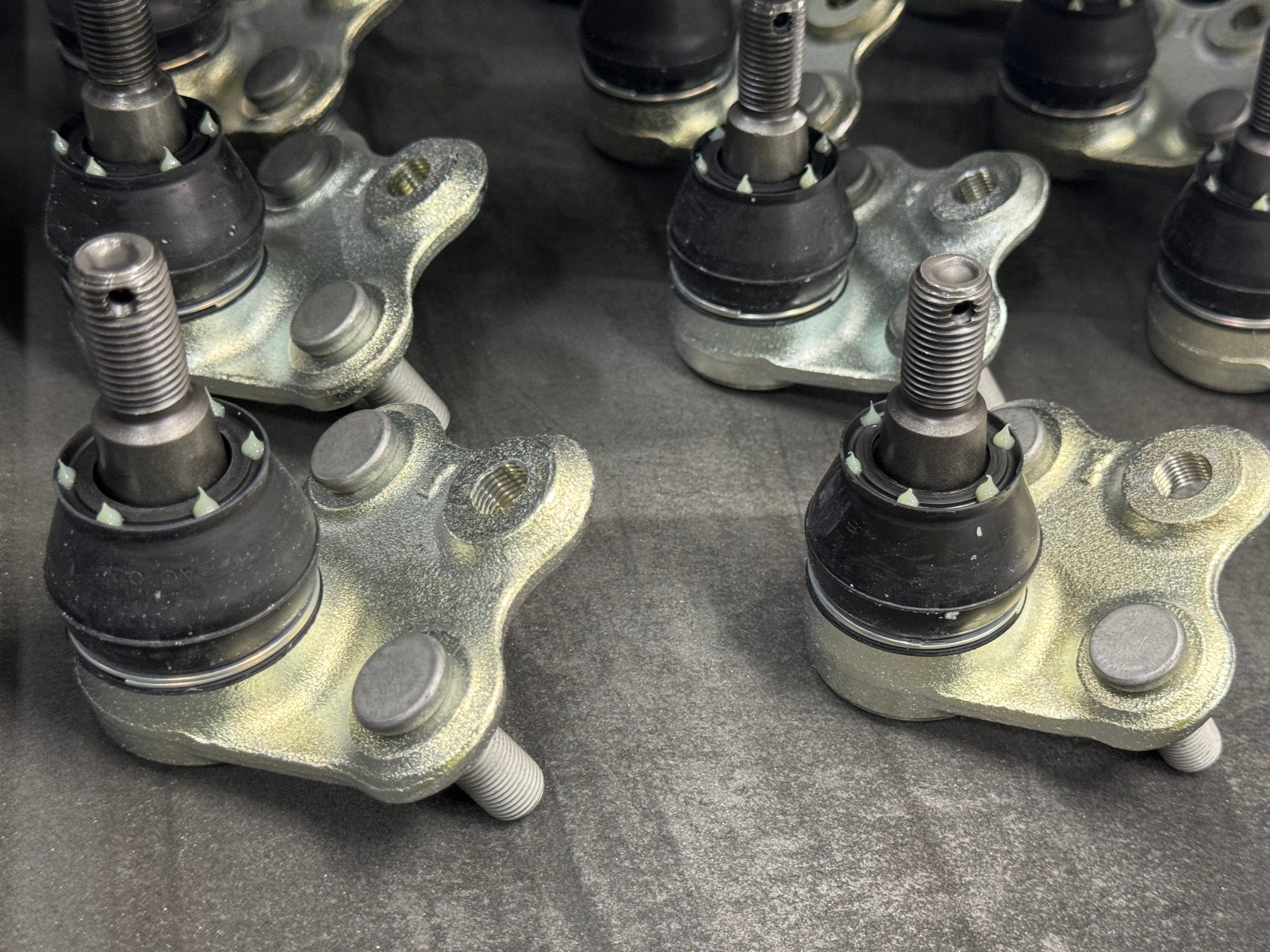 A close-up view of parts.