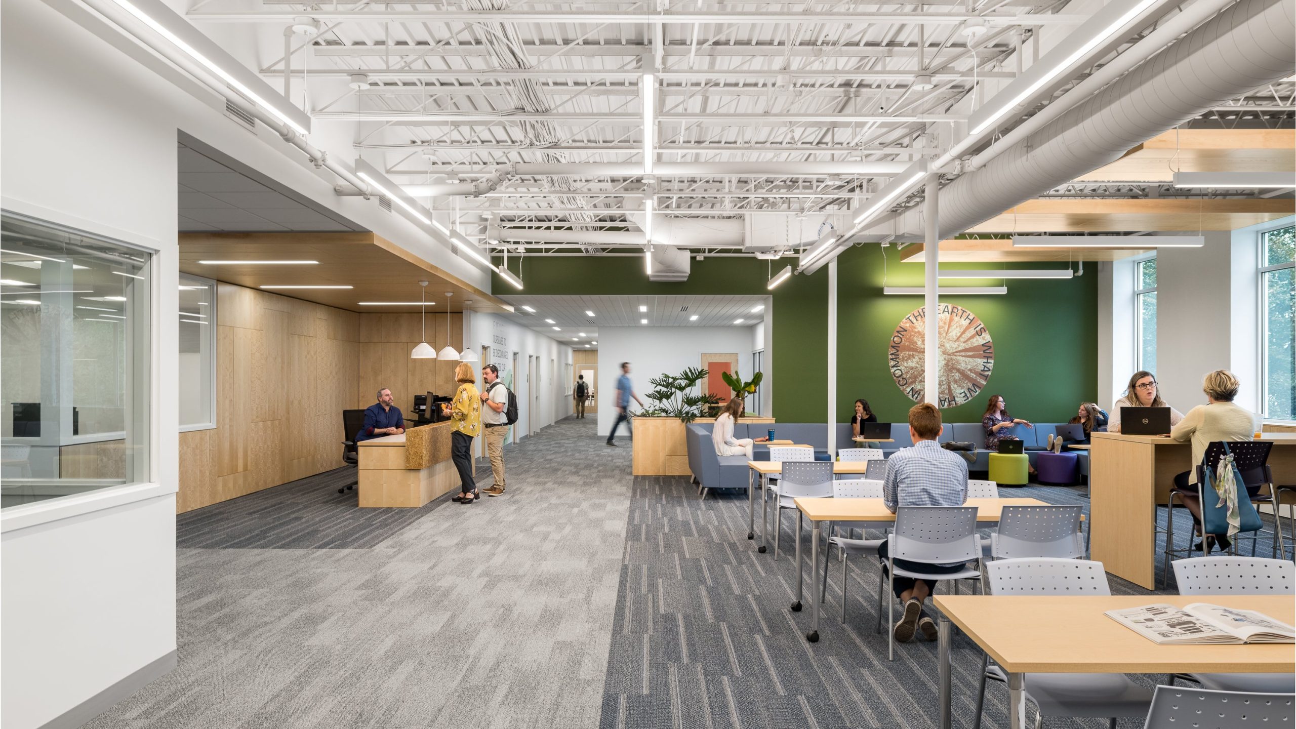 classroom with people