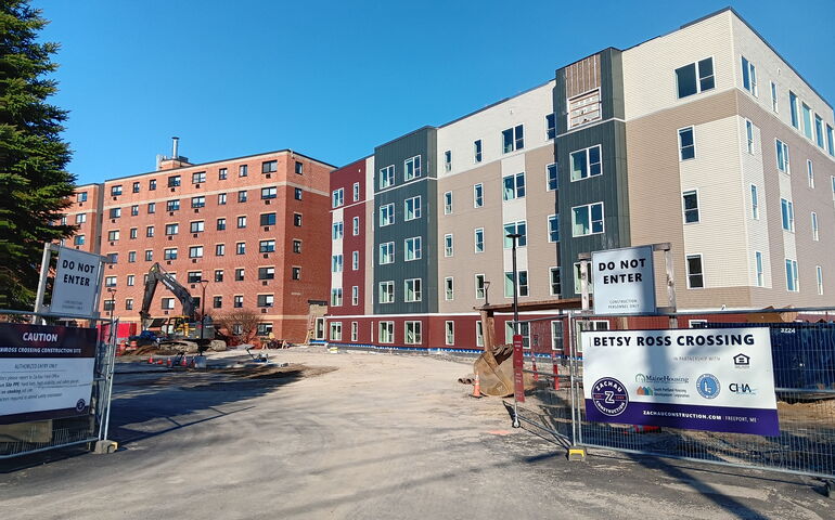 Photo of an apartment complex.