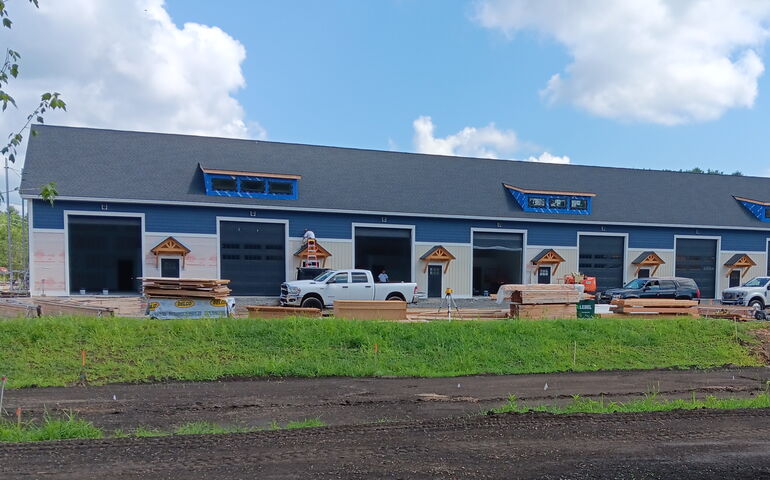 Coastal Commons building in Wells under construction.