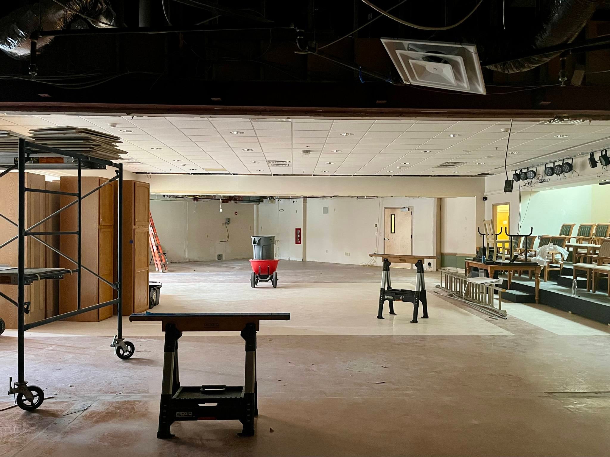 Construction is underway at the Maine Arts Academy.