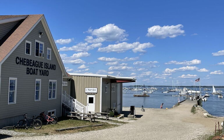 Buildings are near the water.