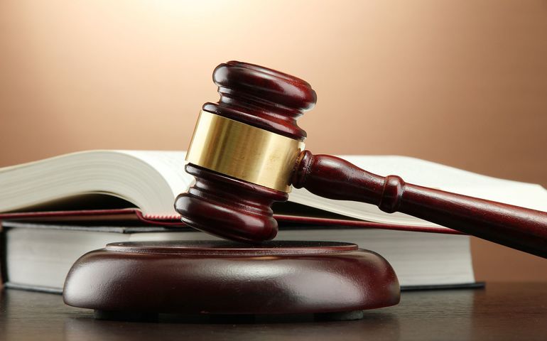 Gavel on top of a book