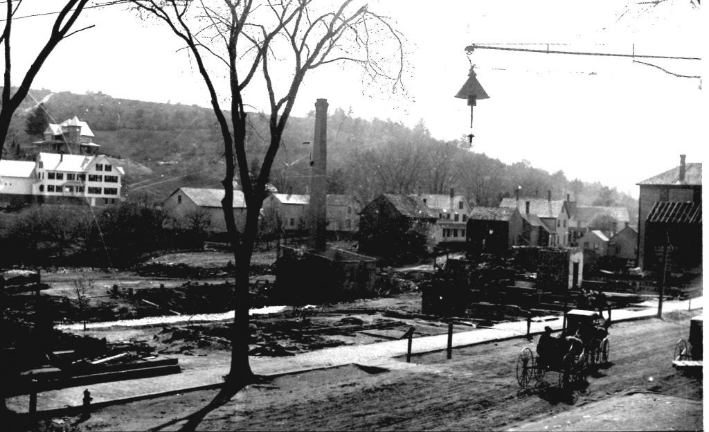 black and white image of vacant lots