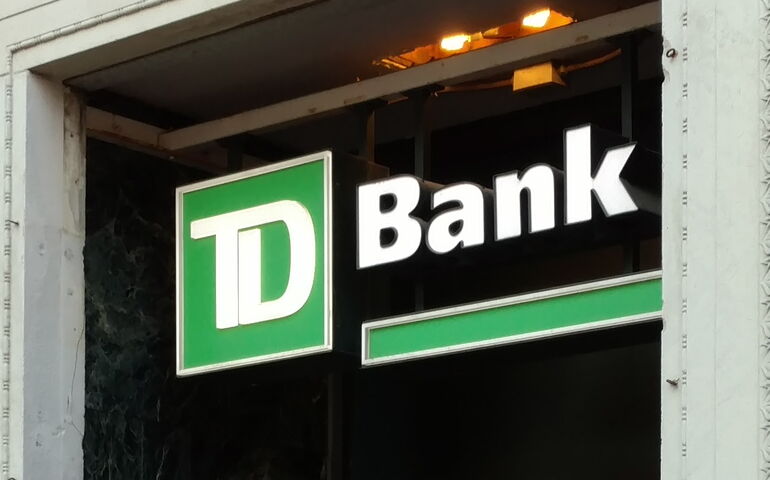 TD Bank sign above entrance