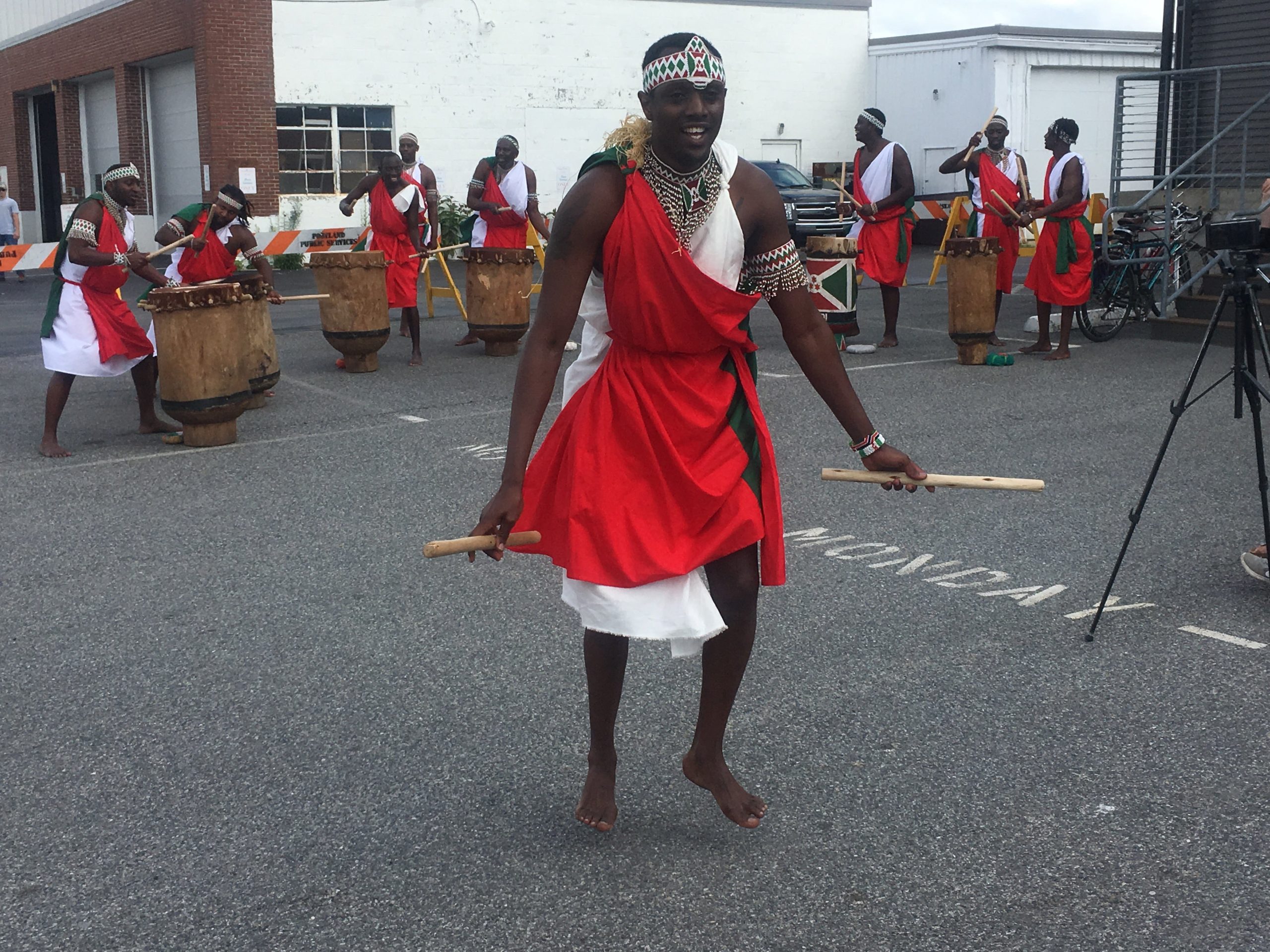 Burundi drummers and traditional dancers