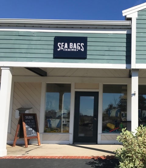 Sea Bags store exterior under a blue sky