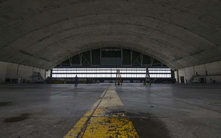 Hangar interior