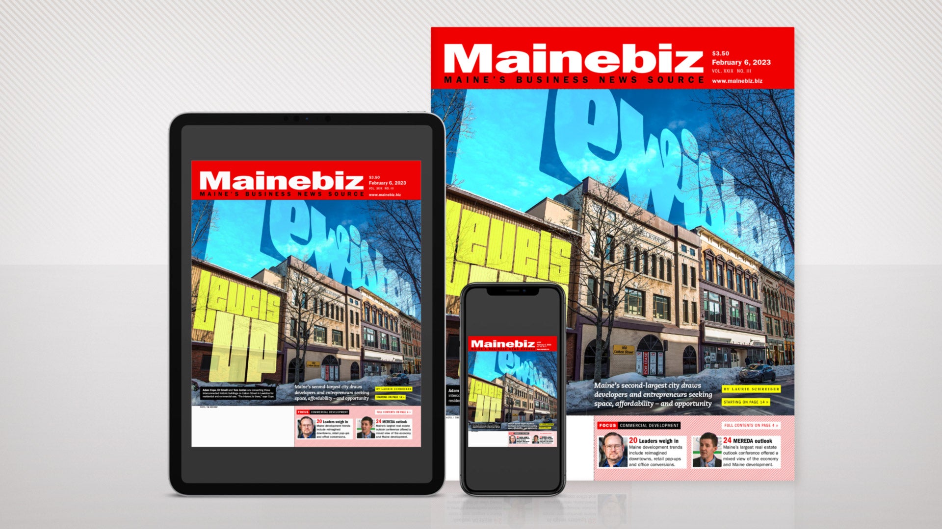 Lewiston Levels Up print, digital and mobile