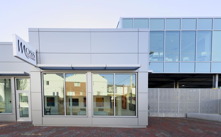 Exterior of Moss Galleries in Portland