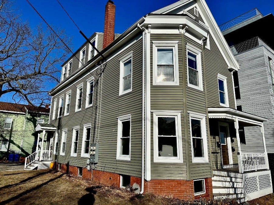 A multi-familiy building.