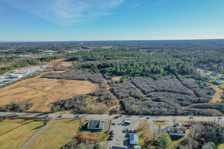 aerial view of industrial park in Gorham