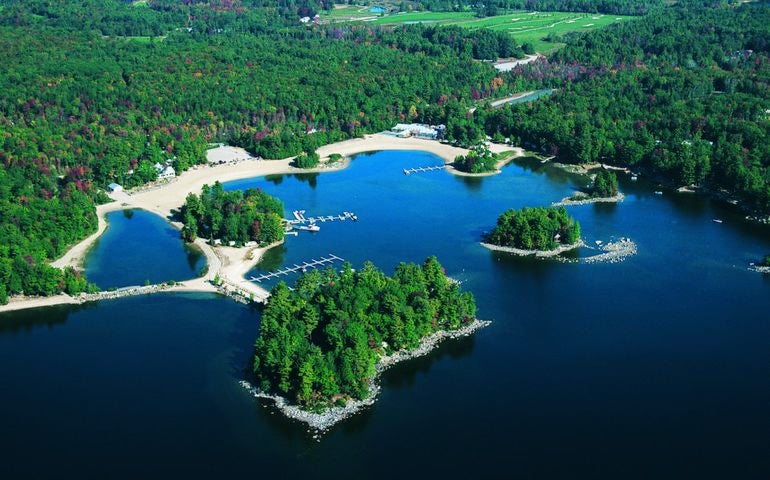 Aerial view of Point Sebago