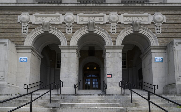 Portland High School building exterior.