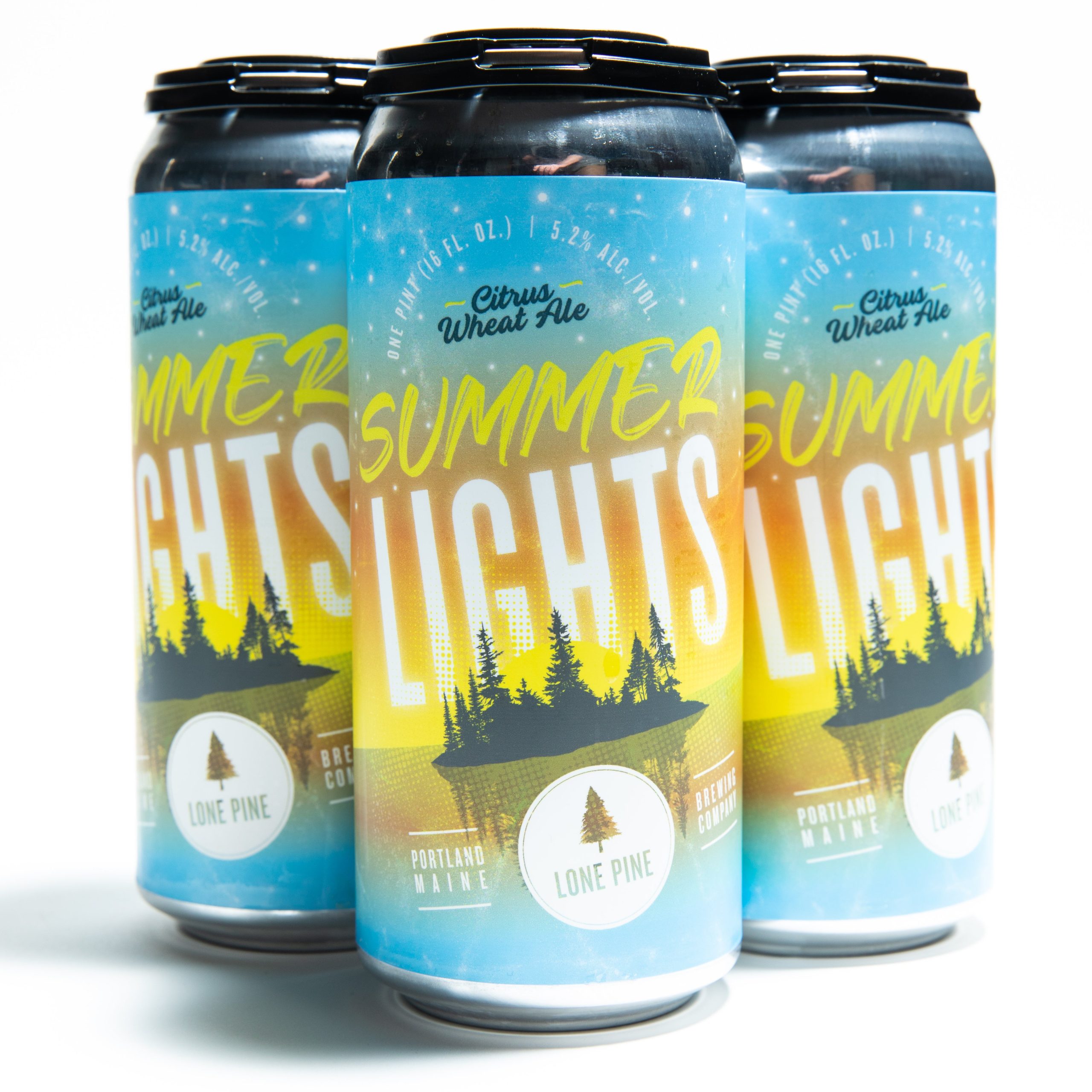 Lone Pine Summer Lights beer in cans