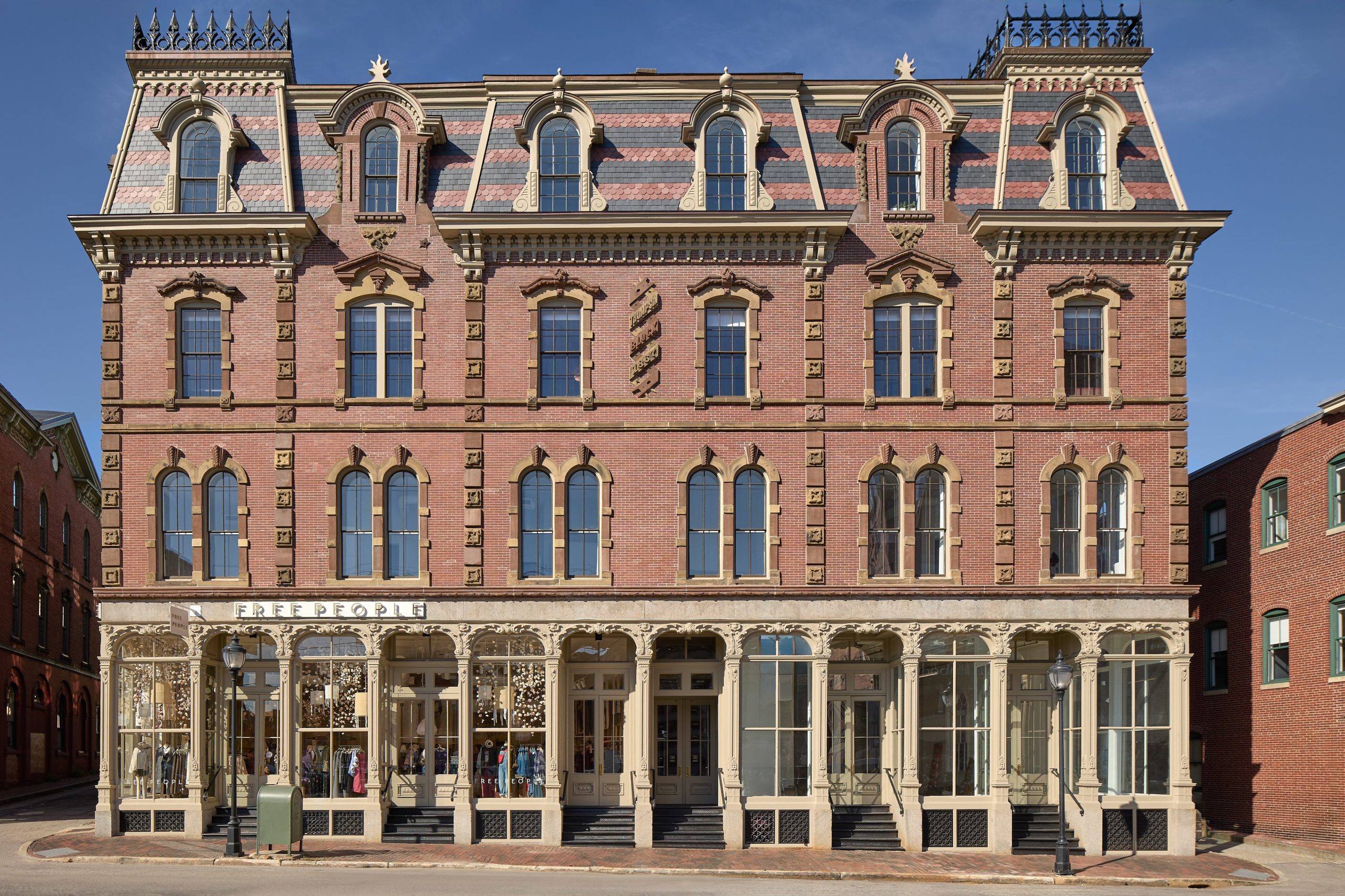 An old brick buildng.