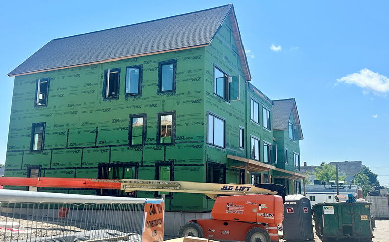 The Wedgewood building site is under construction in Lewiston.