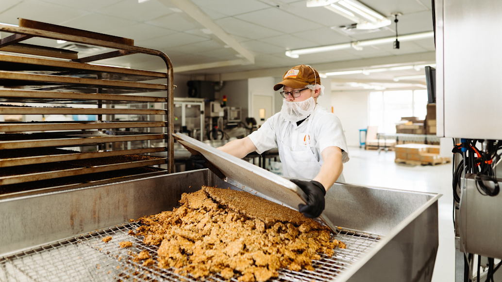 Inside Grandy Organics factory