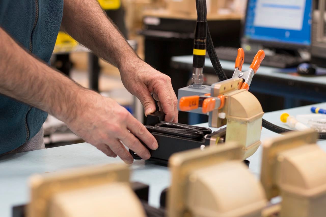 Hands works with tools.