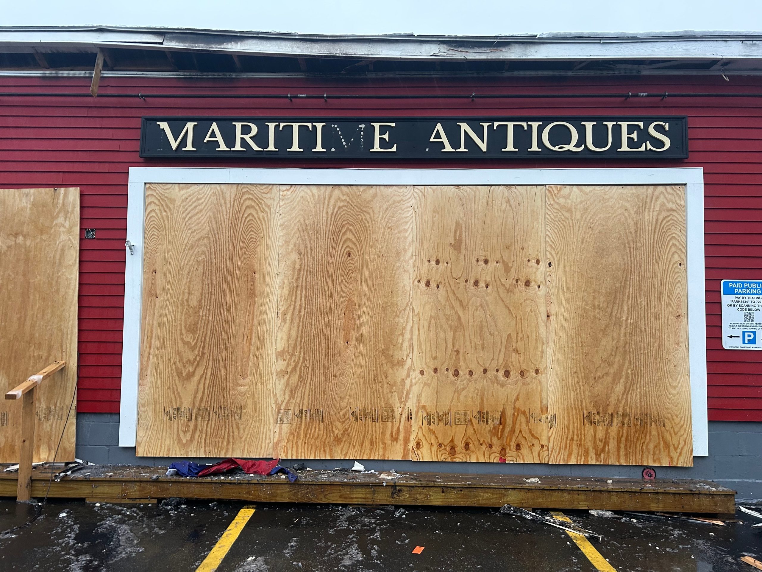 Maine Antiques damaged building after fire