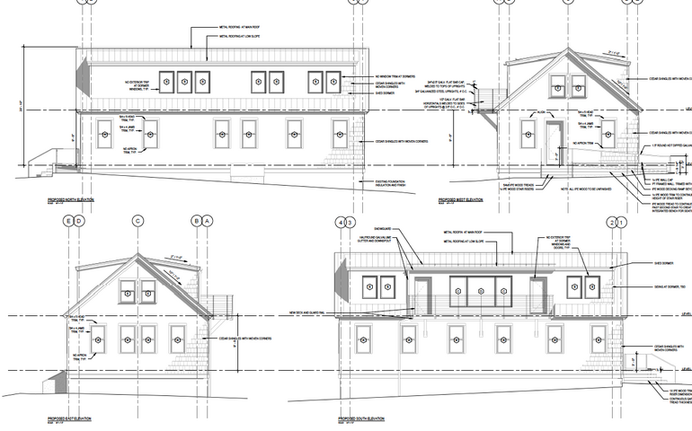 A sketch shows structures and lines.