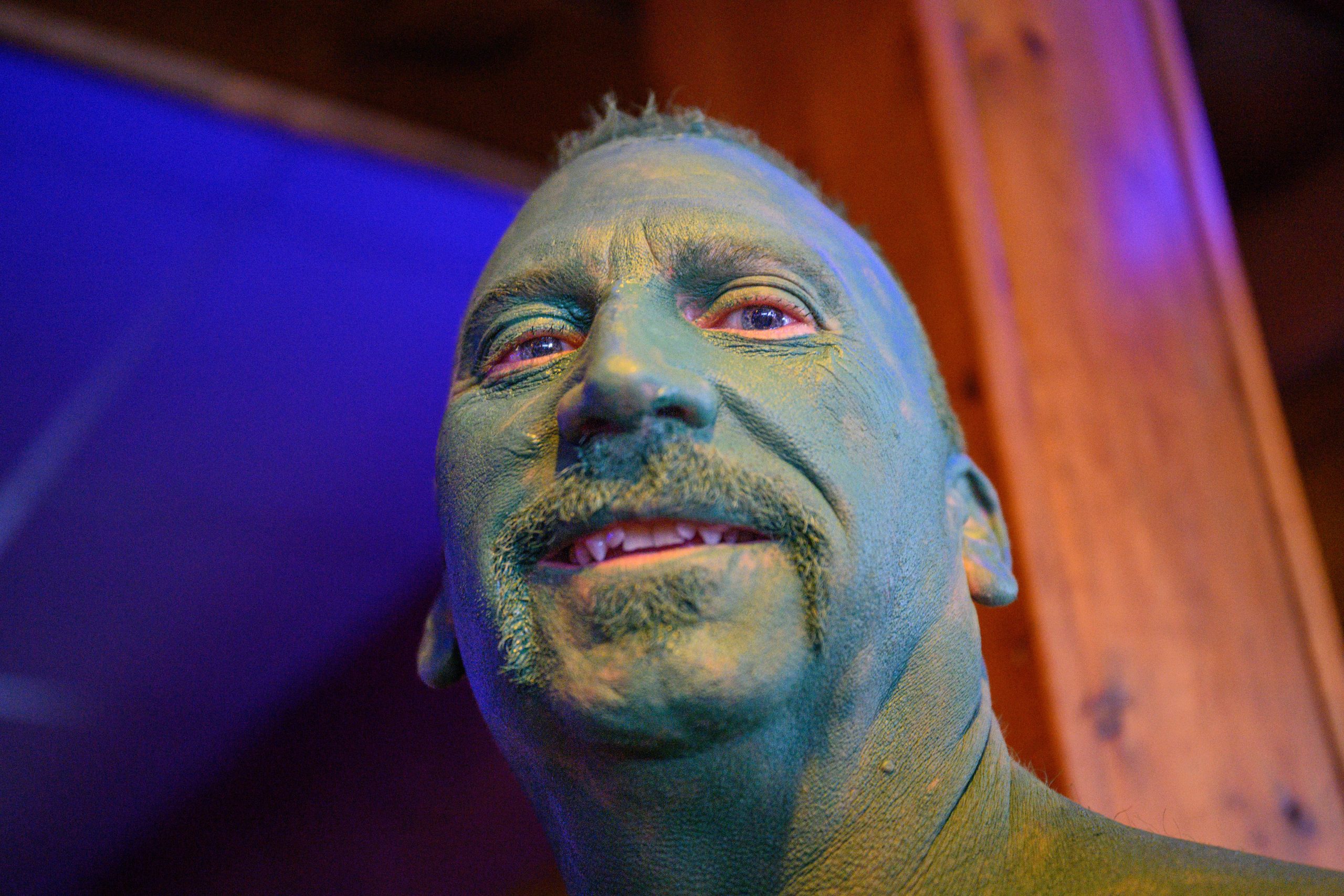 Jim Coady dressed up as the Incredible Hulk