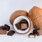 Coconut cracked open at Len Libby Chocolates 