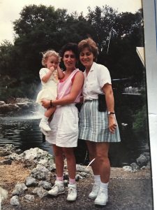 Three generations of women