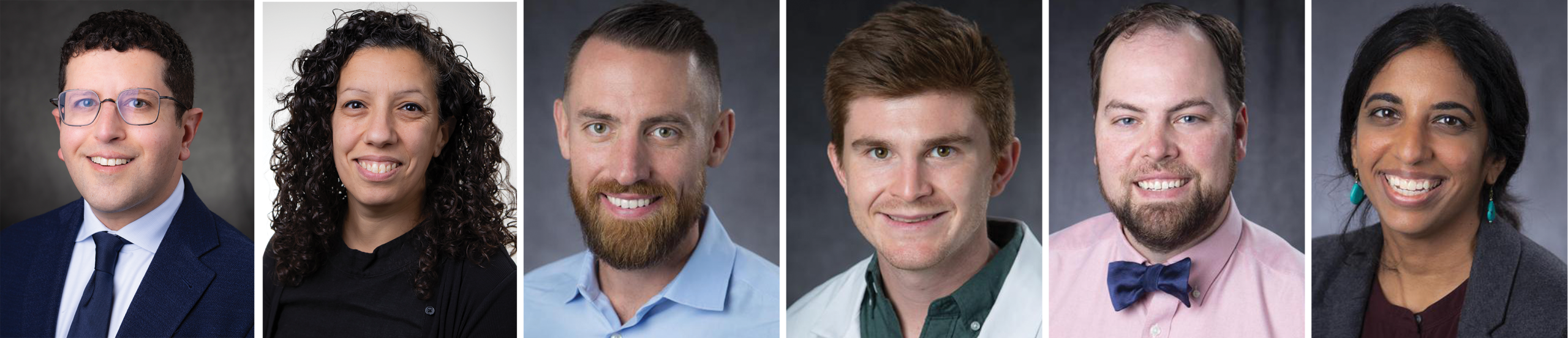 People pose for headshots.