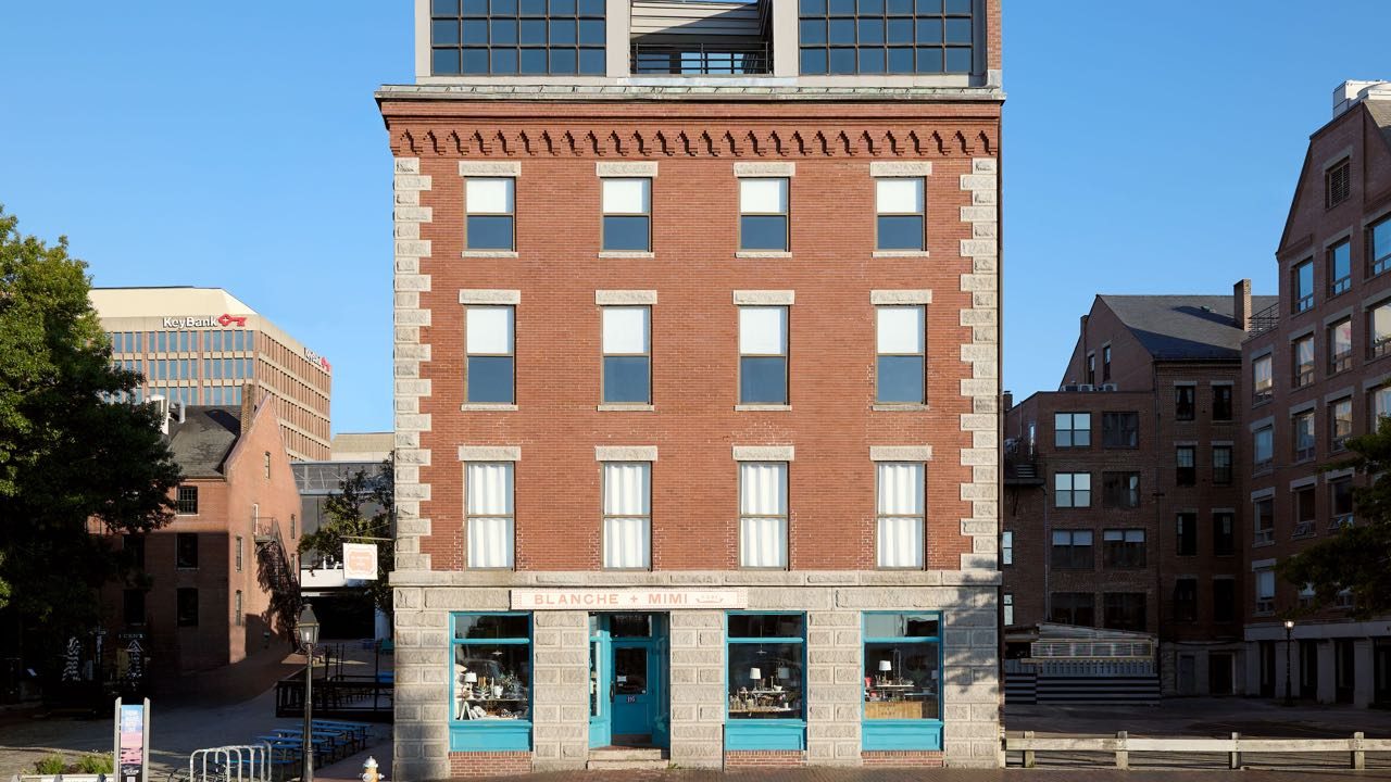 A multi-story building.