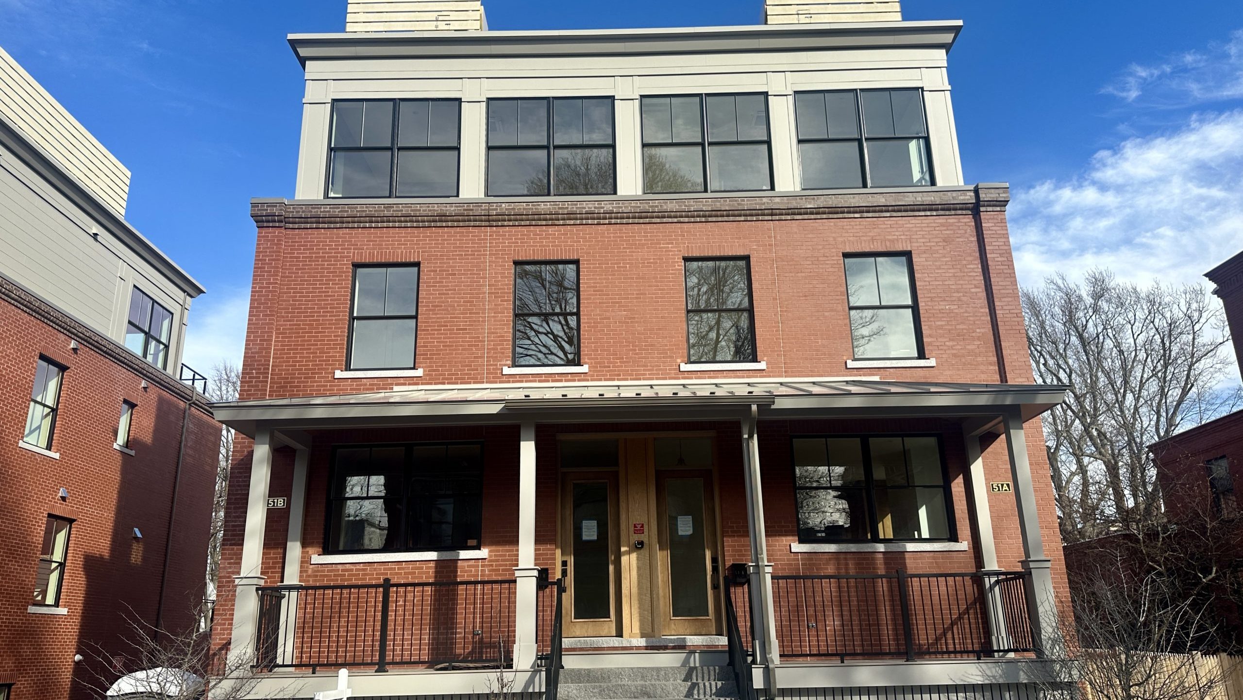 A multi-story building.