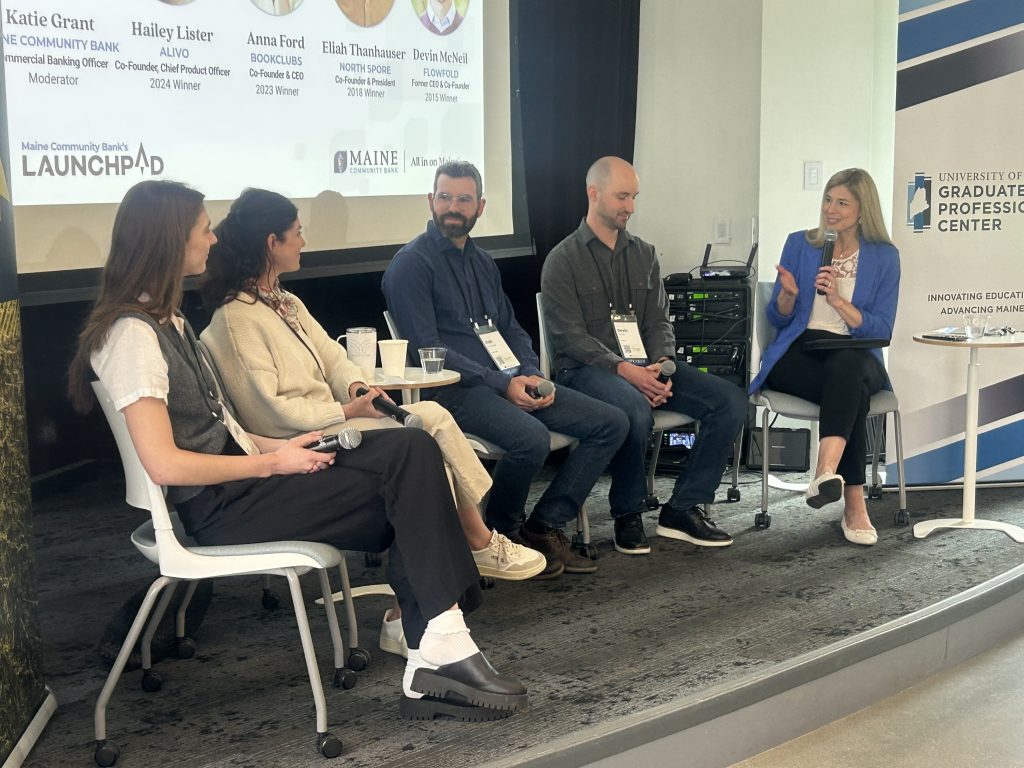 LaunchPad panelists at Startup Maine Week conference.