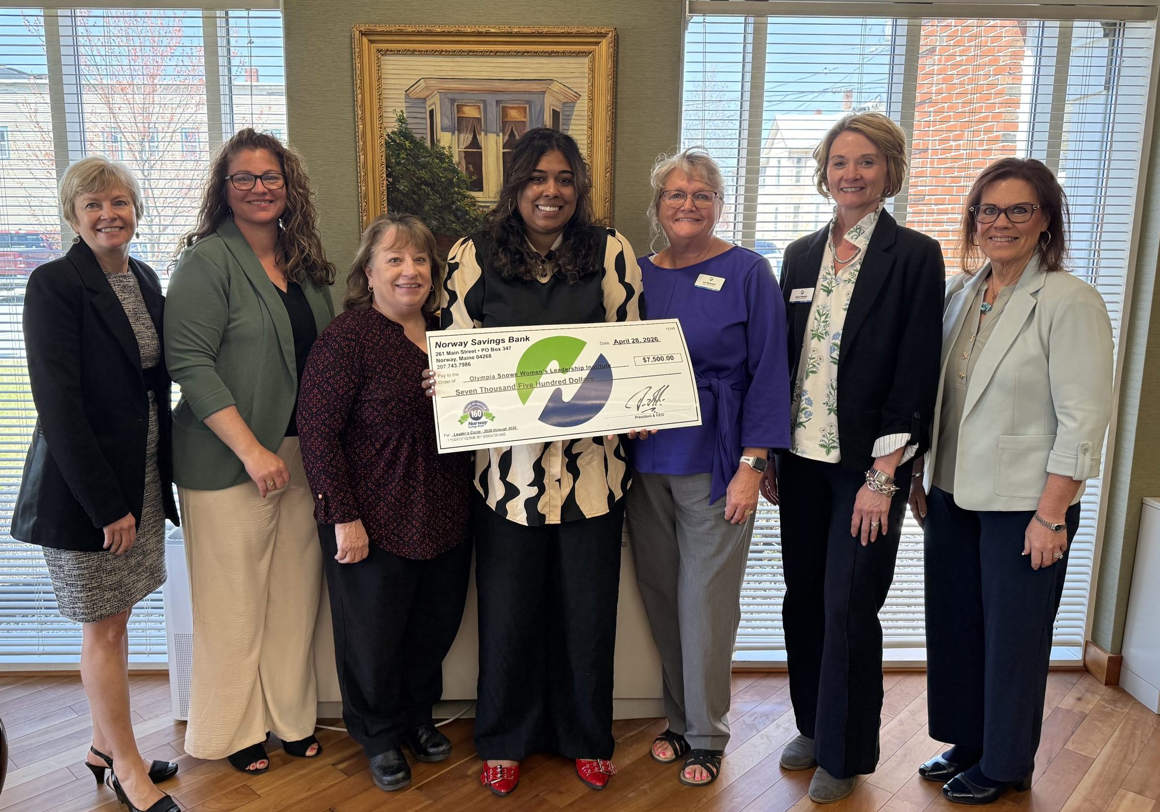 Norway Savings donates to Olympia Snowe Women’s Leadership Institute