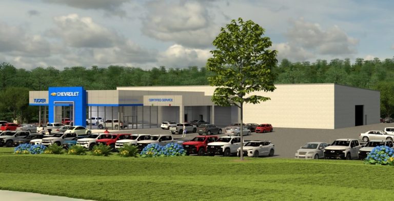 Lajoie Brothers building new home for Tucker Chevy in Wiscasset
